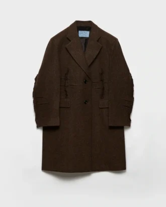 Single-Breasted Shetland Wool Coat