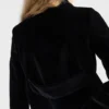 Single-Breasted Velvet Jacket