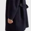 Single-Breasted Wool and Silk Coat
