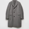 Single-Breasted Wool Coat