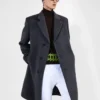 Single-Breasted Wool Coat