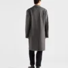 Single-Breasted Wool Coat