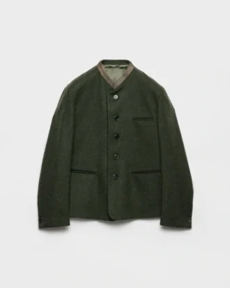 Single-Breasted Wool Jacket