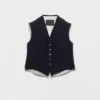 Single-Breasted Wool Vest