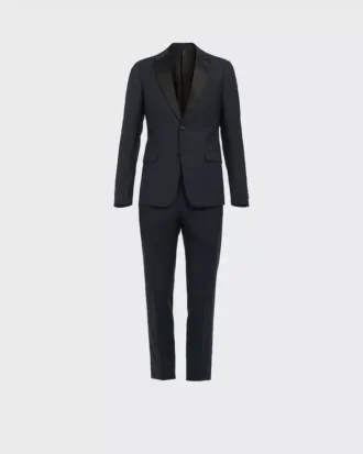 Singled-Breasted Two-Button Wool Mohair Tuxedo