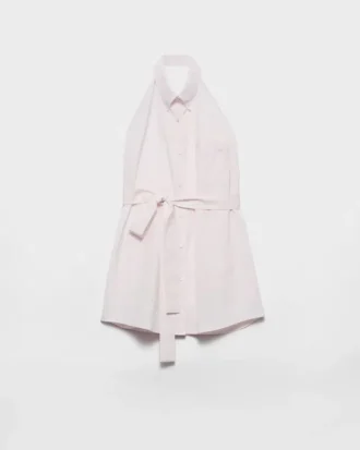 Sleeveless Poplin Shirt