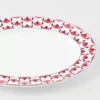 Small Porcelain Serving Plate – Vienna Red