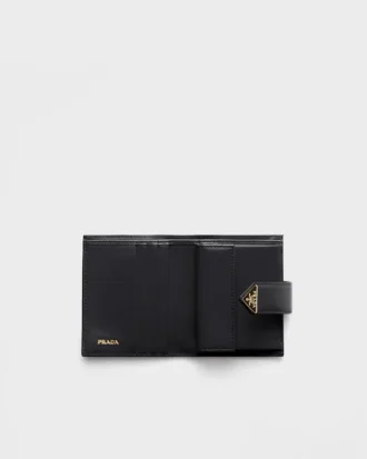 Small Saffiano and Smooth Leather Wallet