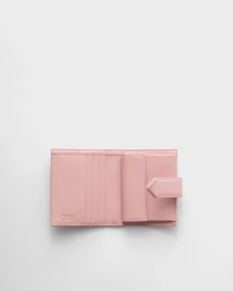 Small Saffiano and Smooth Leather Wallet