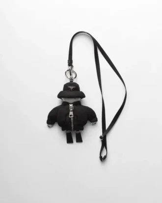 Soft Robot Re-Nylon Keychain Charm with Shoulder Strap
