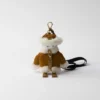 Soft Robot Shearling Keychain Charm