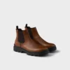 Stamped Leather Chelsea Boots