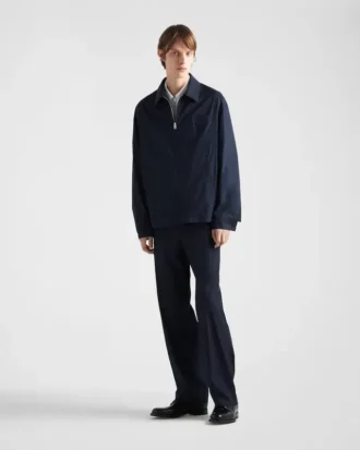 Stretch Cotton Blouson Jacket