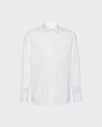 Stretch Poplin Tuxedo Shirt