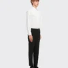 Stretch Poplin Tuxedo Shirt