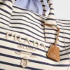 Striped Canvas Duffle Bag