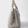 Striped Canvas Tote Bag