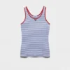 Striped Cotton Jersey Tank Top