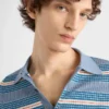 Striped Cotton Polo Shirt