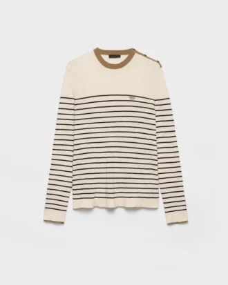 Striped Linen and Cotton Sweater