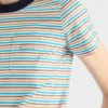 Striped Lisle Cotton T-Shirt