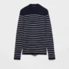 Striped Superfine Wool Crew-Neck Sweater