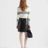 Striped Wool Turtleneck Sweater