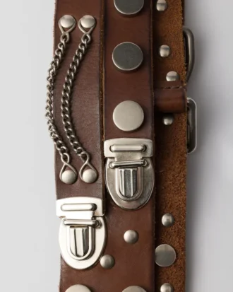 Studded Leather Belt