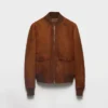 Suede Blouson Jacket