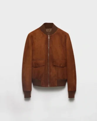 Suede Blouson Jacket