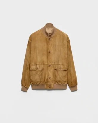 Suede Blouson Jacket