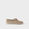 Suede Boat Shoes with Laces