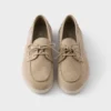 Suede Boat Shoes with Laces