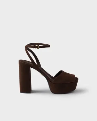 Suede Platform Sandals