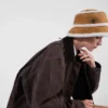 Suede Shearling Bucket Hat