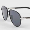 Sunglasses with Iconic Metal Plaque