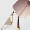 Sunglasses with Prada Triangle Logo