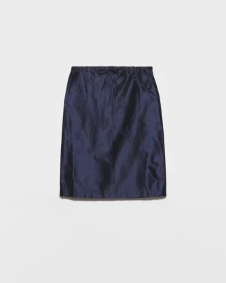 Taffeta Midi-Skirt