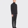 Technical Jersey Mock Turtleneck