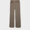 Technical Wool Pants with Printed Belt