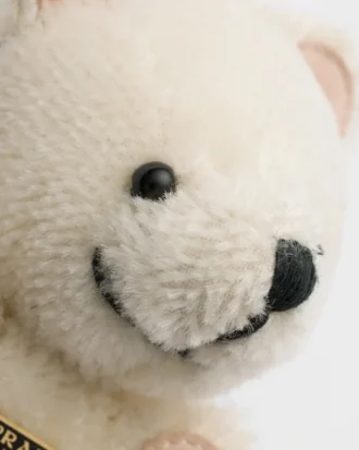 Teddy Bear Key Ring Charm with Metal Ring