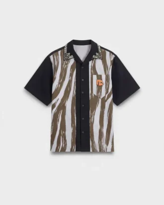 Timecapsule Printed Cotton Shirt with Studs