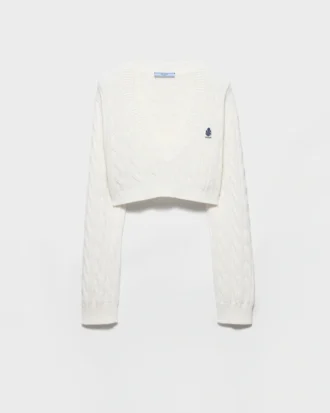 V-Neck Cotton Sweater