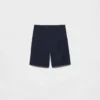 Vintage-Effect Cotton Bermudas
