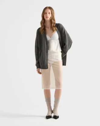 Vintage-Look Satin and Lace Top