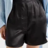 Vintage-Look Satin Shorts