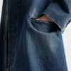 Washed Denim Coat