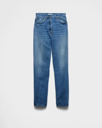 Wide-Leg Denim Jeans