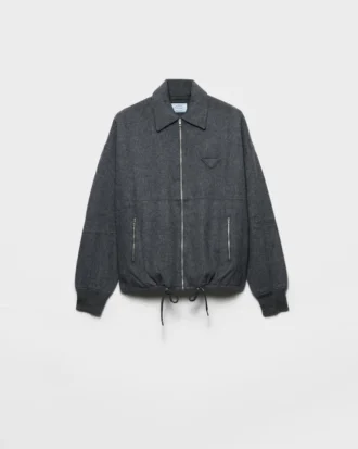 Wool and Cashmere Blouson Jacket