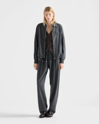 Wool and Cashmere Blouson Jacket